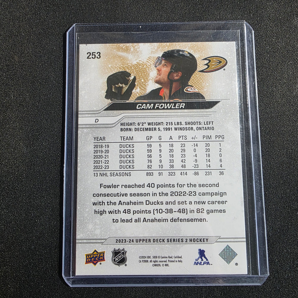 2023-24 Upper Deck Deluxe #45 Cam Fowler 006/250 Anaheim Ducks