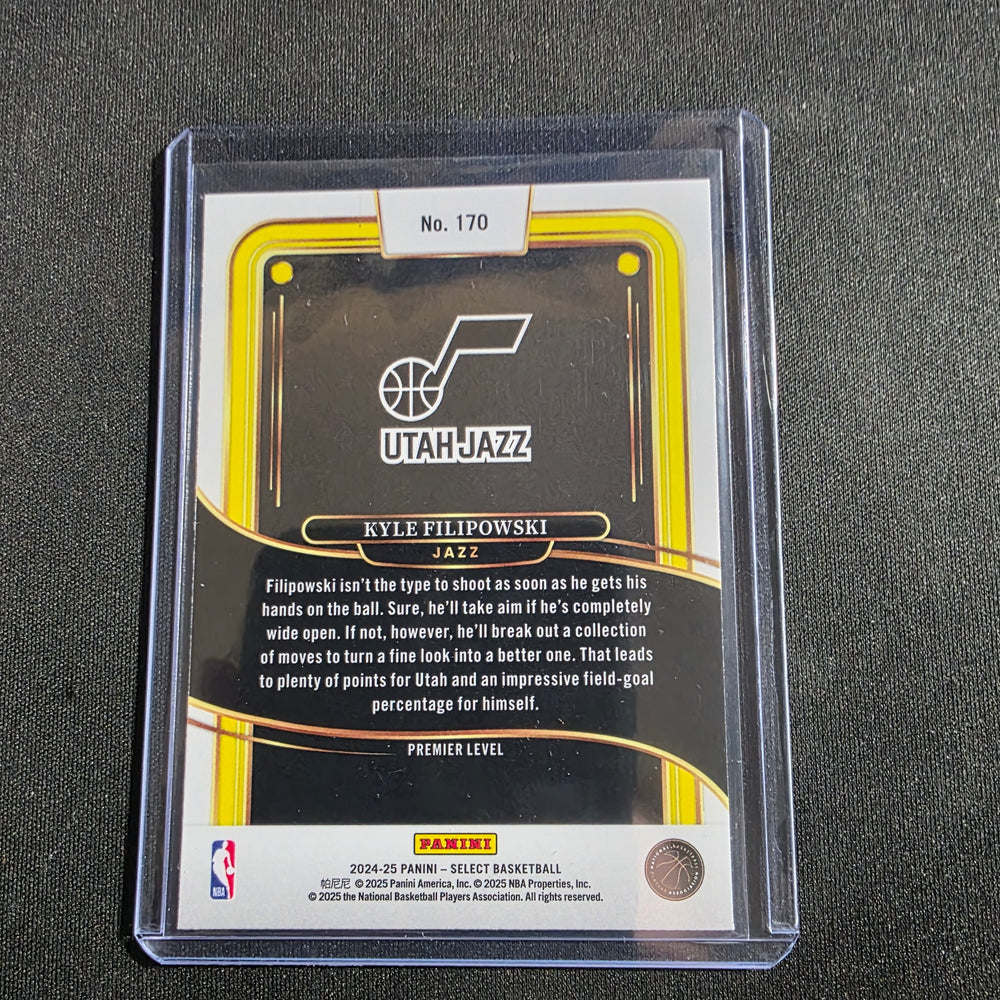 2024-25 Panini Select KYLE FILIPOWSKI #170 RC DUKE UTAH JAZZ