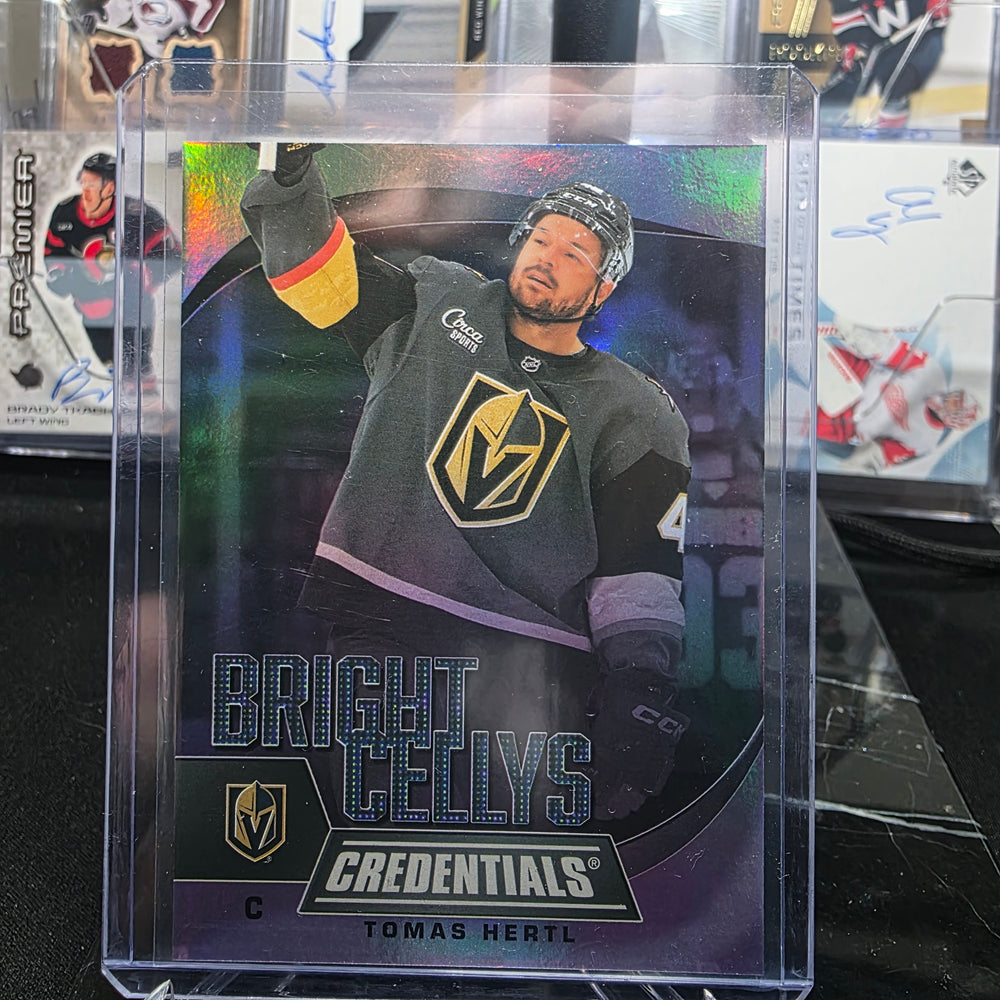 2025-26 Upper Deck Credentials Bright Cellys BC-25 Tomas Hertl Vegas Golden Knights