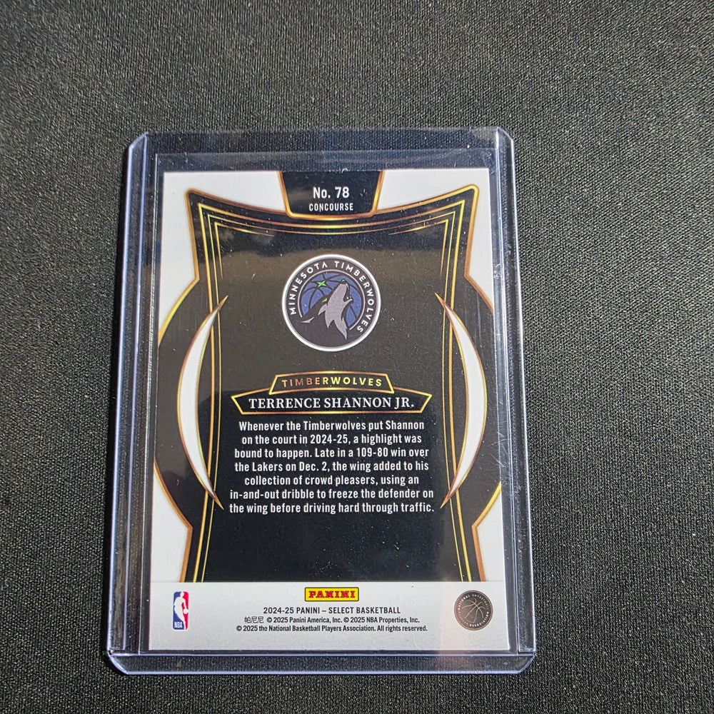 2024-25 NBA Select Basketball Terrence Shannon Jr. RC BASE BLUE CONCOURSE #78