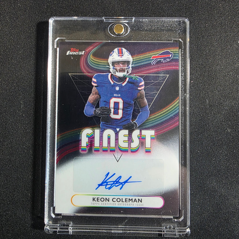 2025 Topps Finest Finest Autographs Keon Coleman FA-KC Auto Buffalo Bills WR
