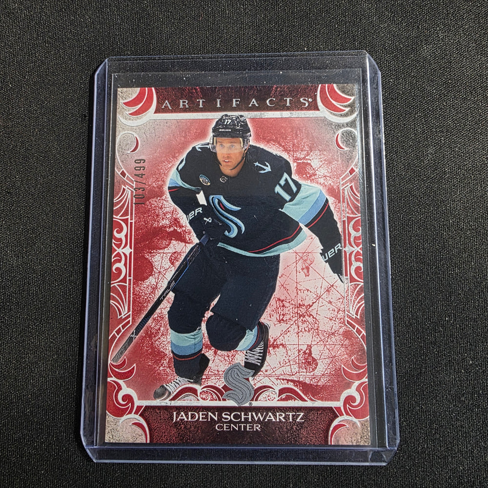 2024-25 Upper Deck Artifacts Ruby #XX Jaden Schwartz 103/499 Seattle Kraken