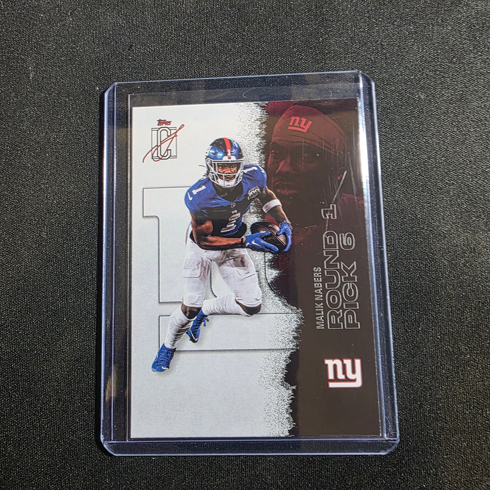2025 Topps Signature Class Football Malik Nabers #40 Giants