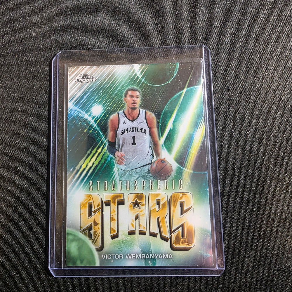 Topps stratospheric Stars Insert Victor Wembanyama SR-19 San Antonio Spurs 2025