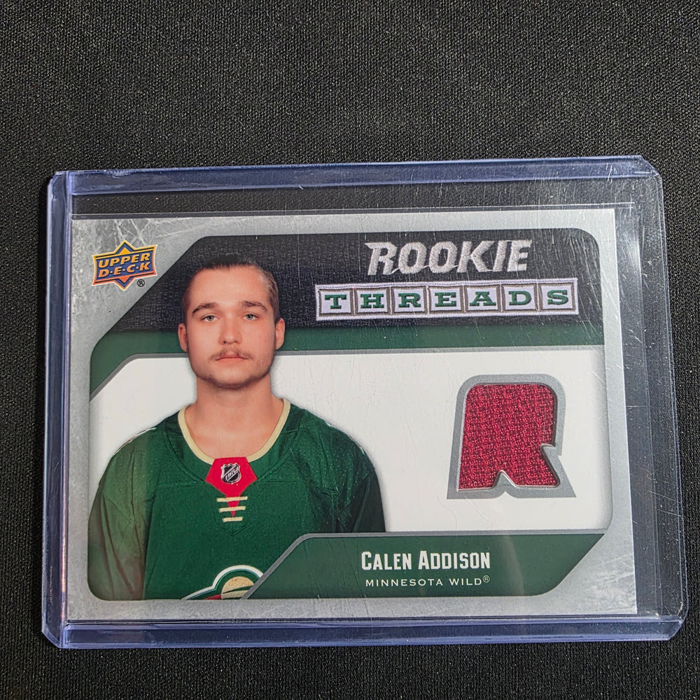 2021-22 Upper Deck Rookie Threads Jersey Calen Addison Minnesota Wild RC