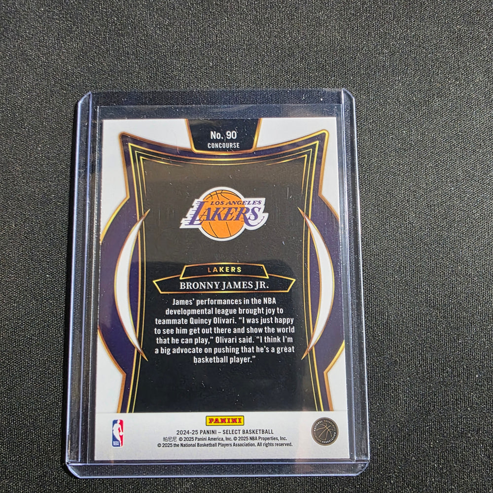 2024-25 Panini Select - Bronny James #90 Blue (RC)