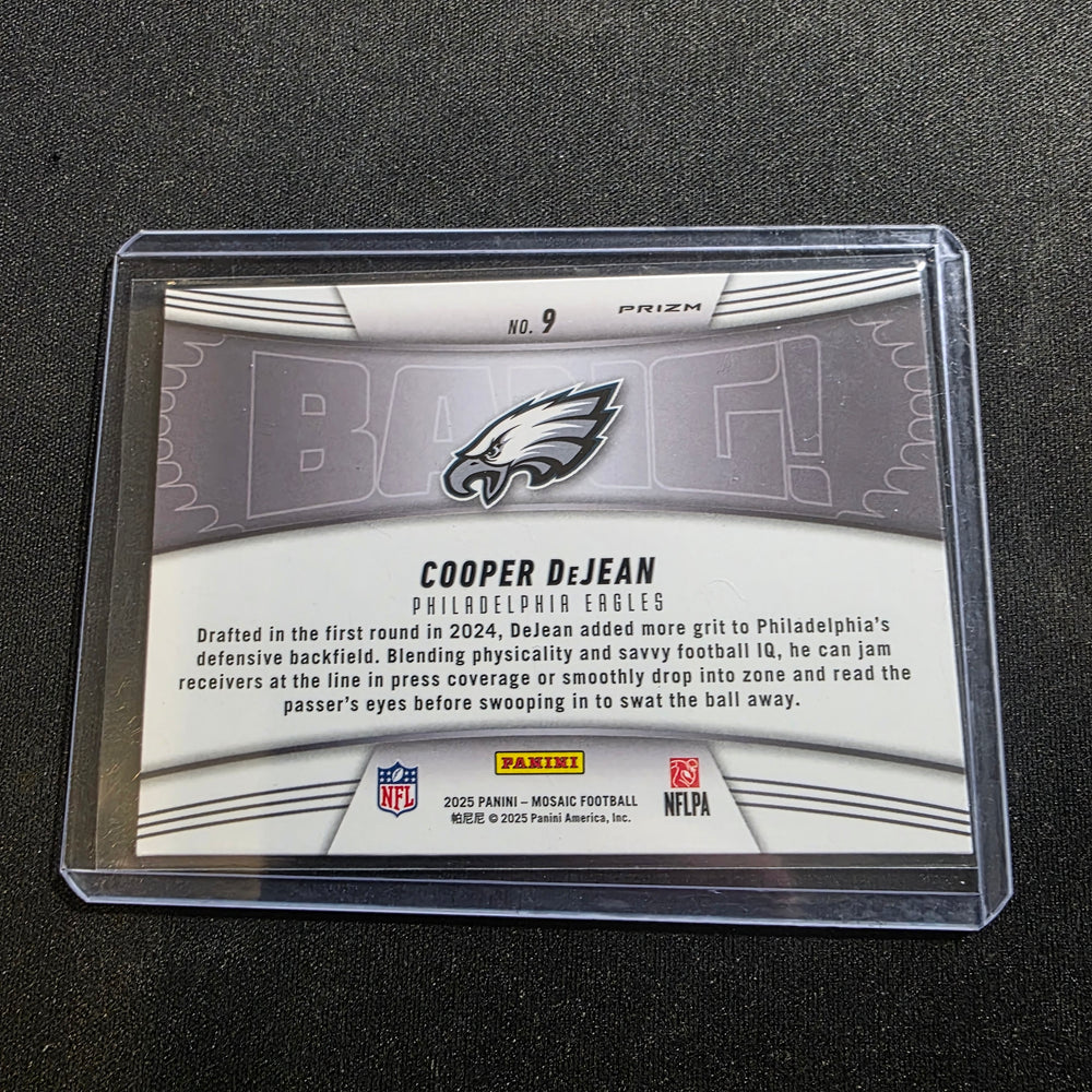 2025 Panini Mosaic - Bang! Cooper DeJean #9 Mosaic Prizm