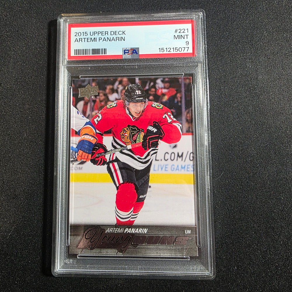 2015-16 Young Guns #221 Artemi Panarin PSA9-Blackhawks-