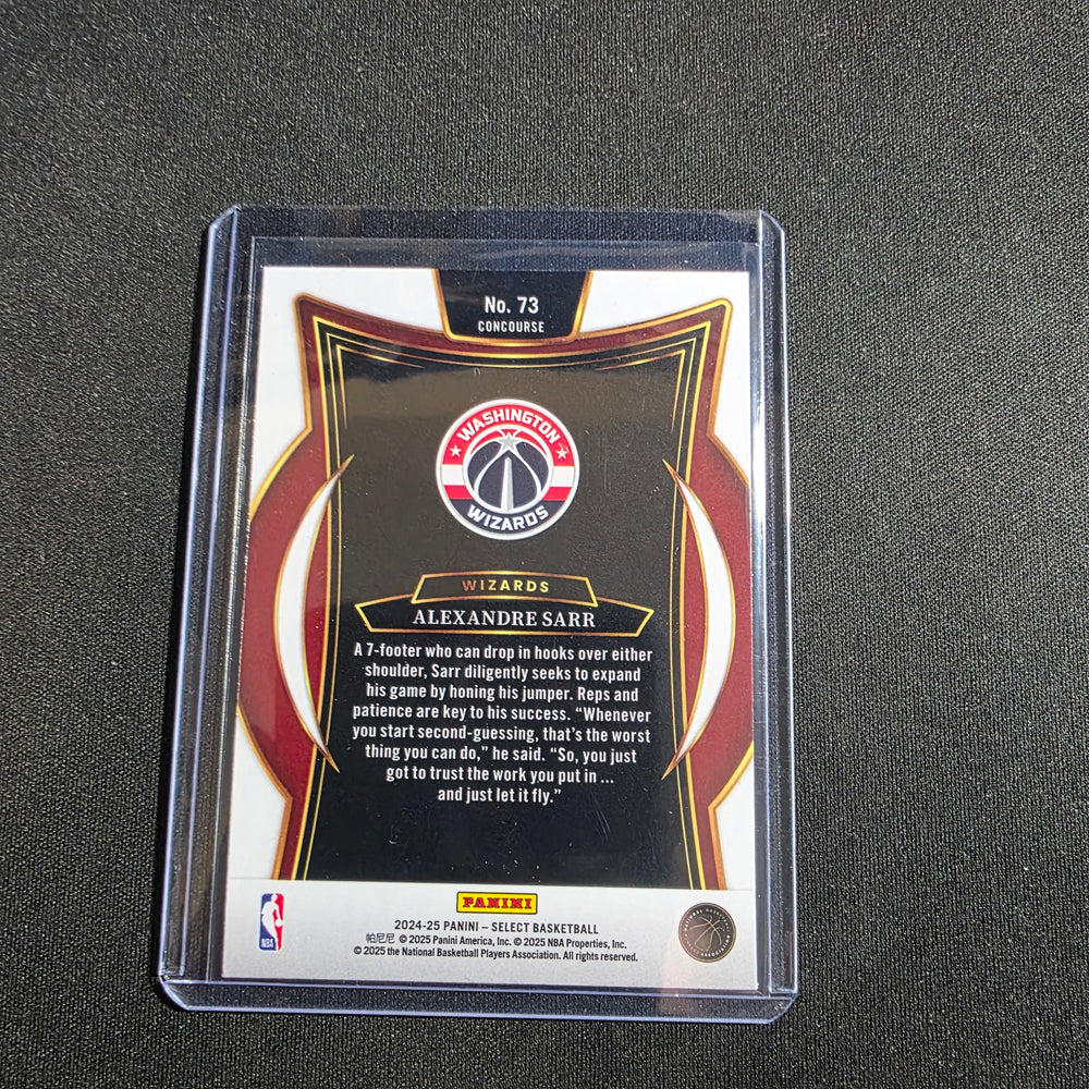 2024 Panini NBA Select Alexander Sarr #73 Concourse