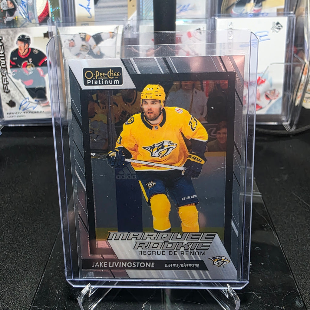 2023-24 O-Pee-Chee Platinum Jake Livingstone #208 Marquee Rookie Nashville Predators