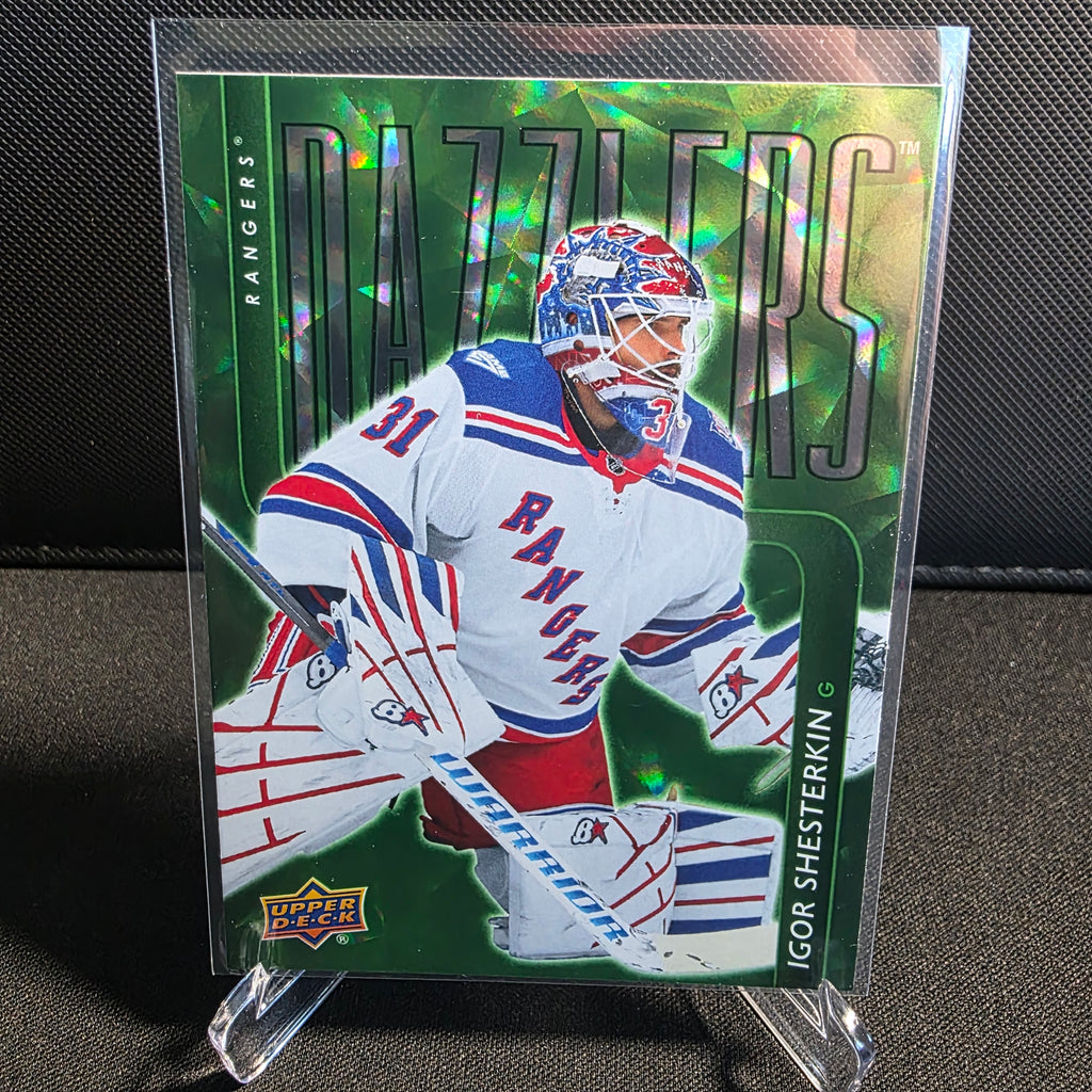 2025-26 Upper Deck Extended Series Dazzlers Green DZ-117 Igor Shesterkin New York Rangers