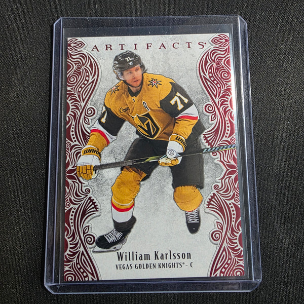 2025-26 Upper Deck Artifacts Ruby Red #27 William Karlsson 121/599 Vegas Golden Knights