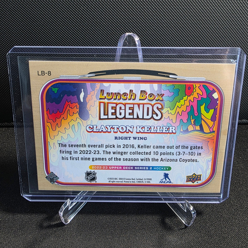 2022-23 Upper Deck Series 2 Lunch Box Legends LB-8 Clayton Keller Arizona Coyotes