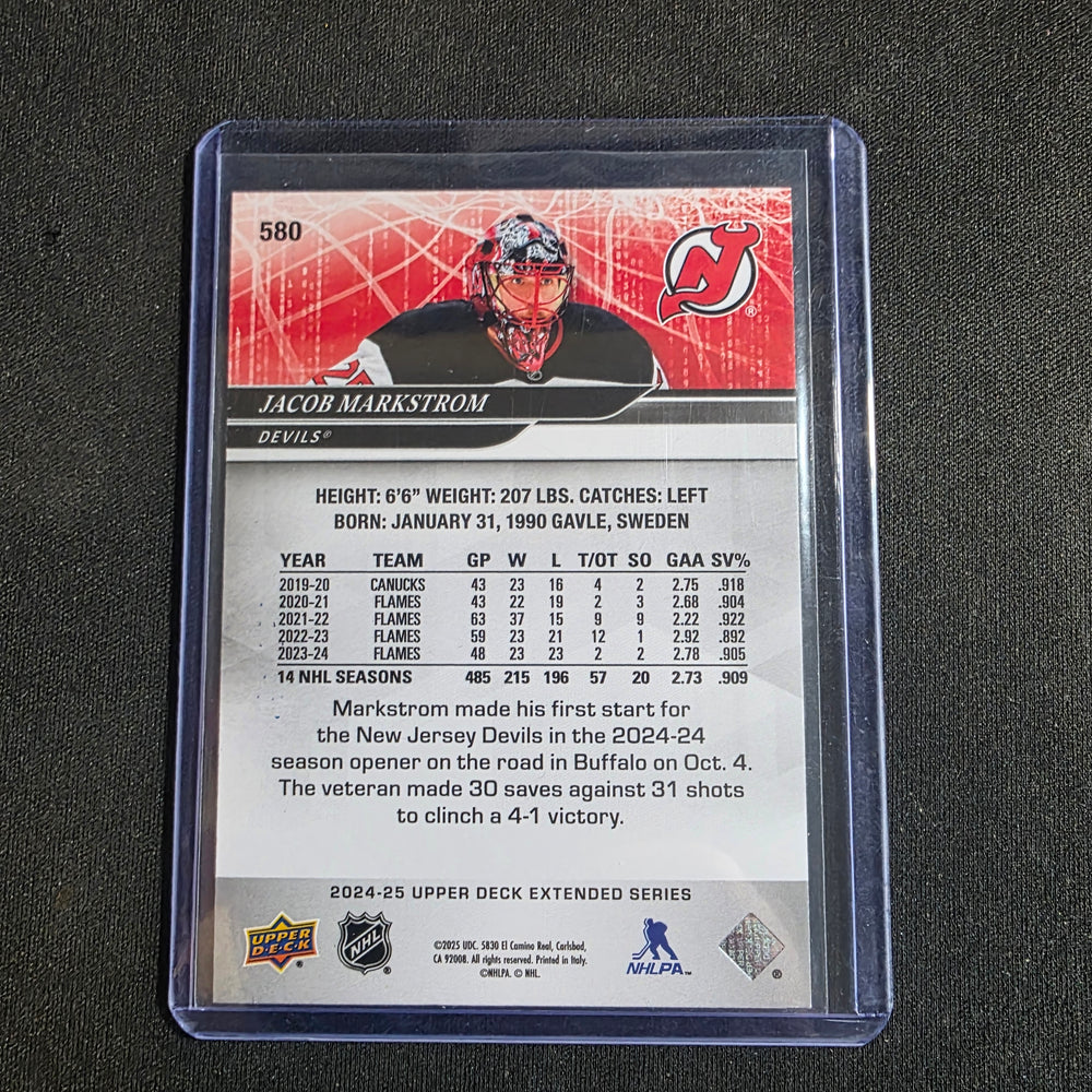2024-25 Upper Deck Deluxe Jacob Markstrom 052/250 New Jersey Devils