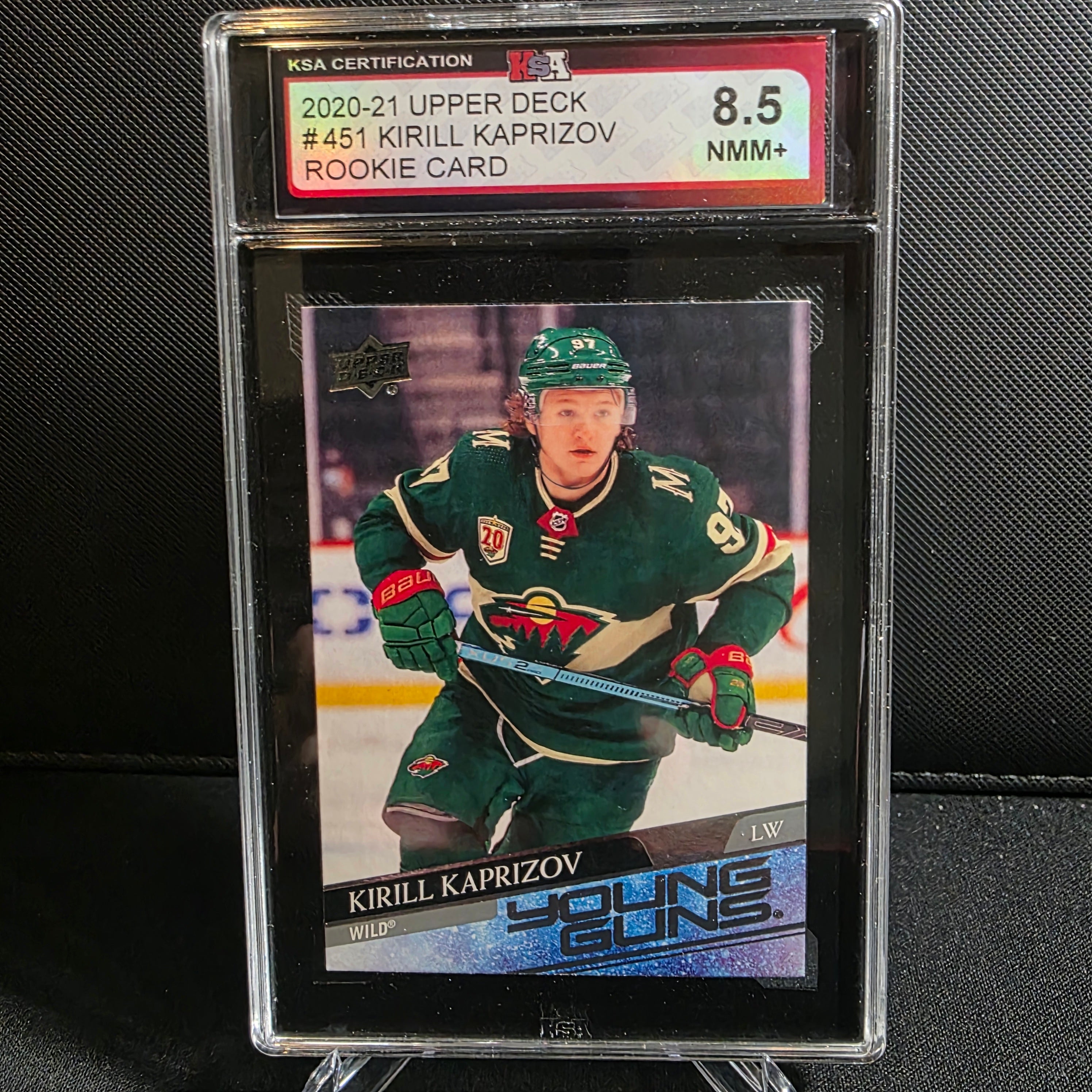 2020-21 Upper Deck Series 2 Young Guns 451 Kirill Kaprizov KSA 8.5 Wild RC