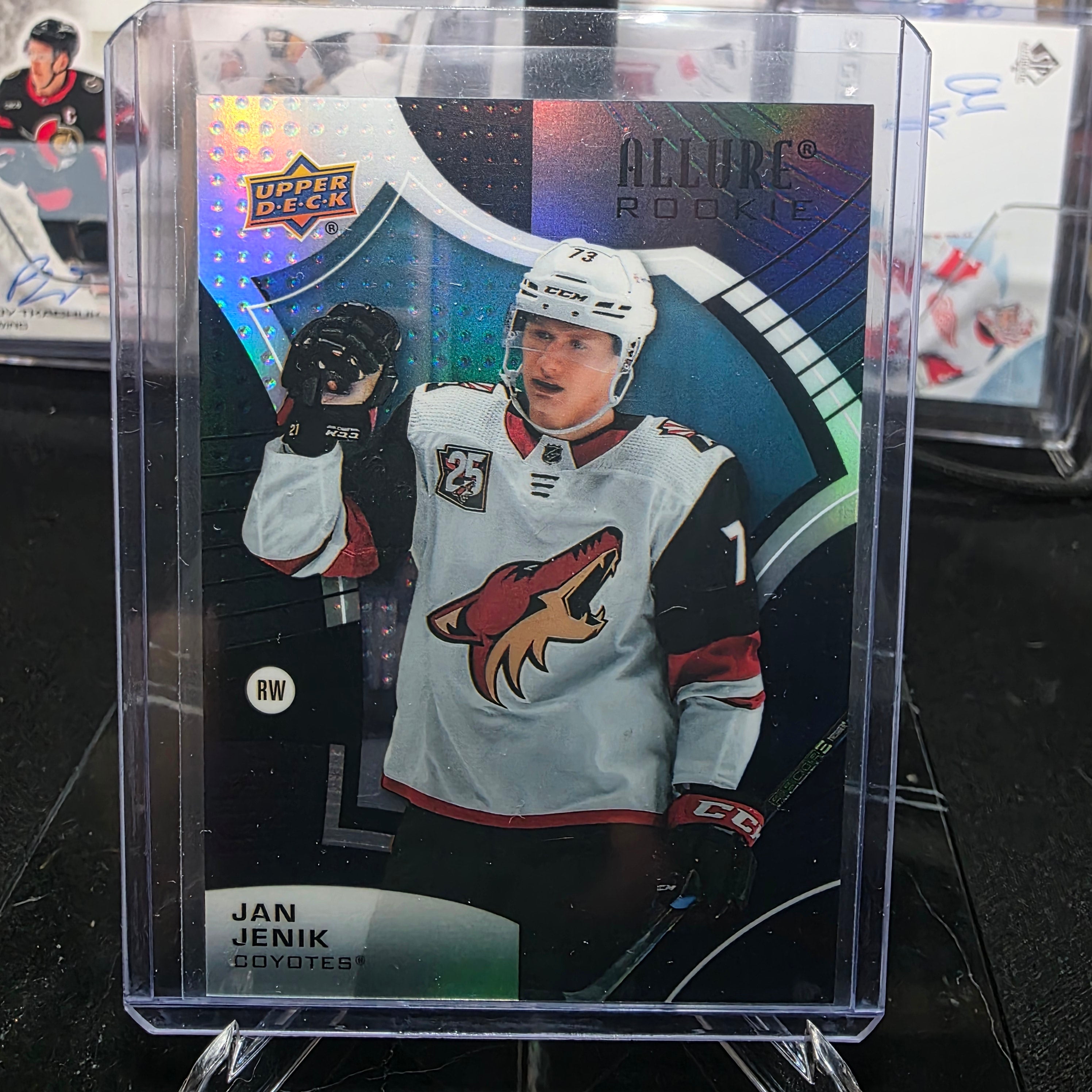 2021-22 Upper Deck Allure Jan Jenik #140 Rookie Black Rainbow Arizona Coyotes