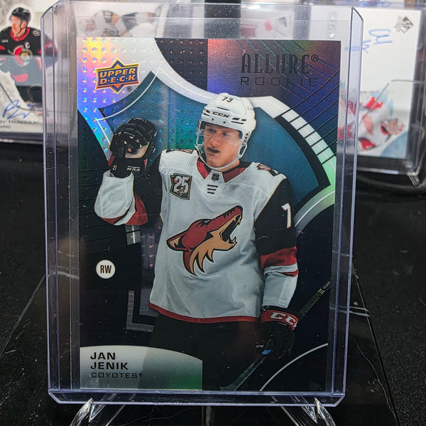 2021-22 Upper Deck Allure Jan Jenik #140 Rookie Black Rainbow Arizona Coyotes