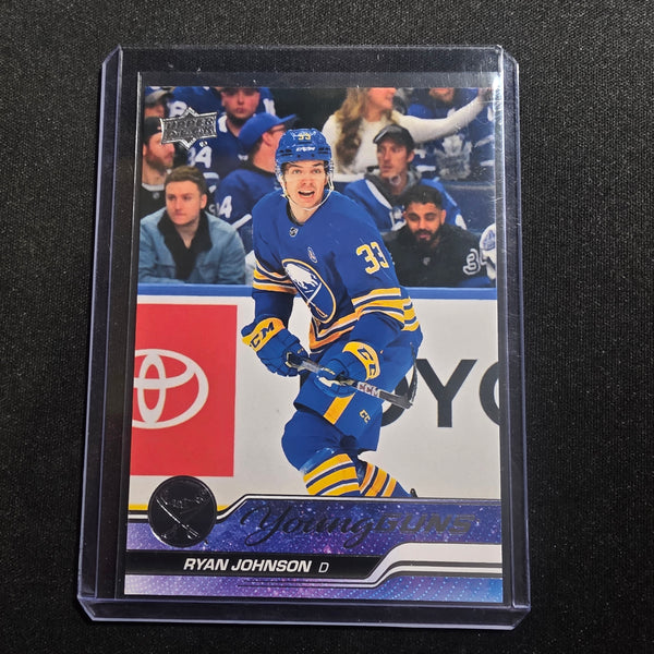 2023-24 UD Extended Ryan Johnson Young Guns #719 Buffalo Sabres