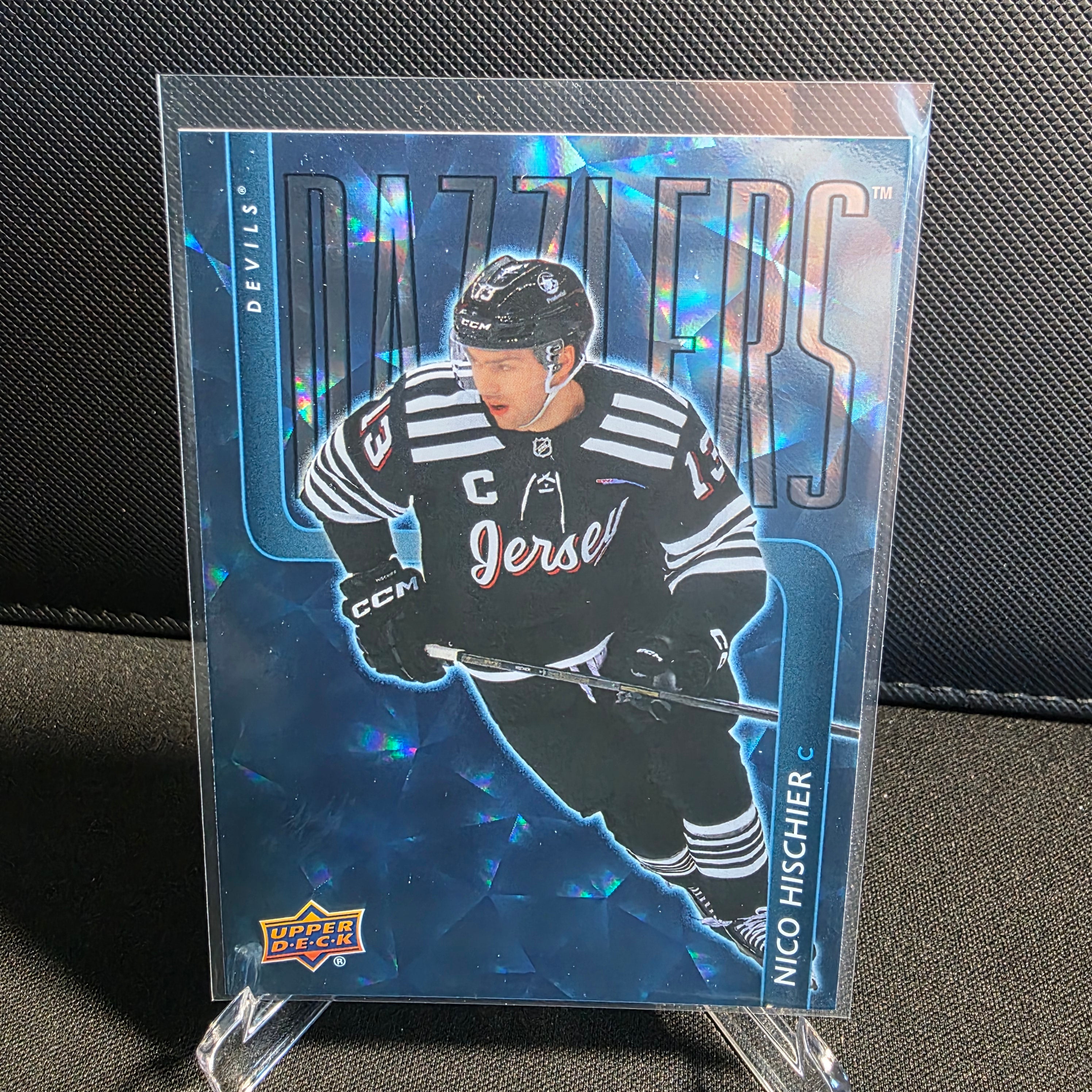 2025-26 Upper Deck Extended Series Dazzlers Blue DZ-104 Nico Hischier New Jersey Devils