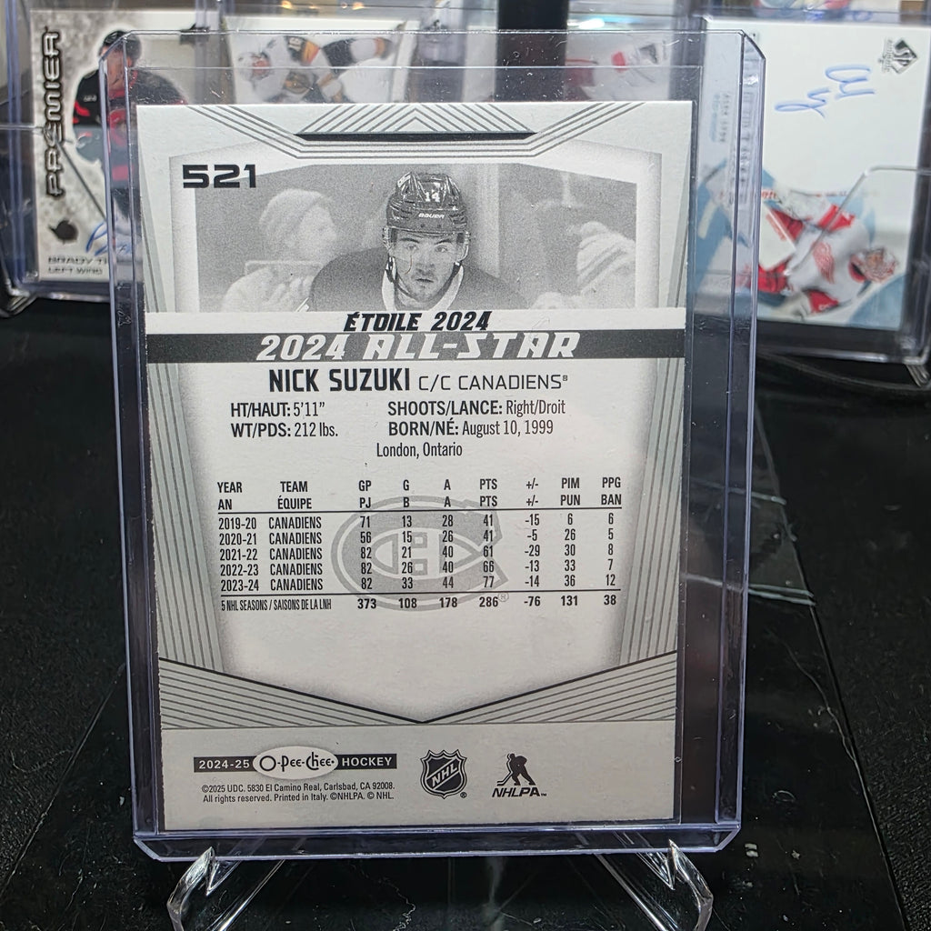 2024-25 O-Pee-Chee 521 Nick Suzuki 2024 All-Star Montreal Canadiens