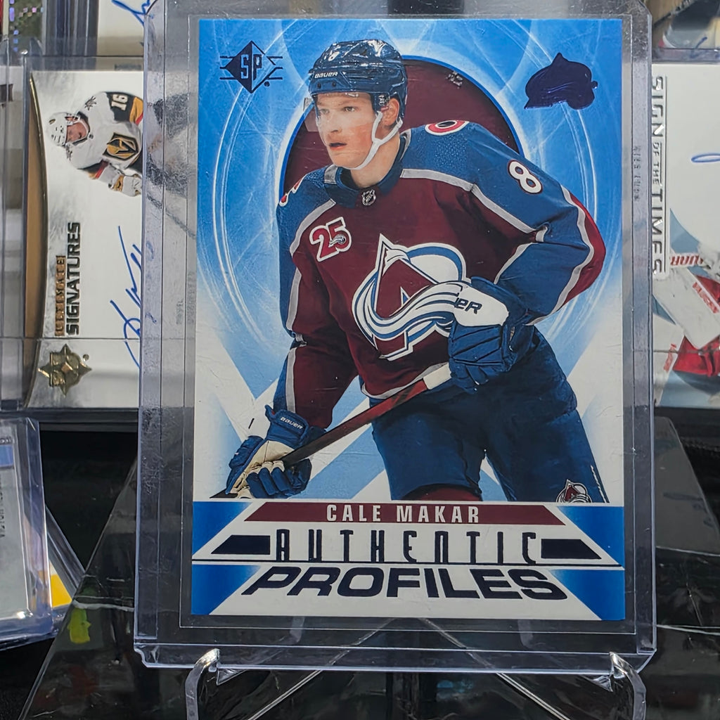 2020-21 SP Hockey Cale Makar Authentic Profiles #AP-8 (Colorado Avalanche)