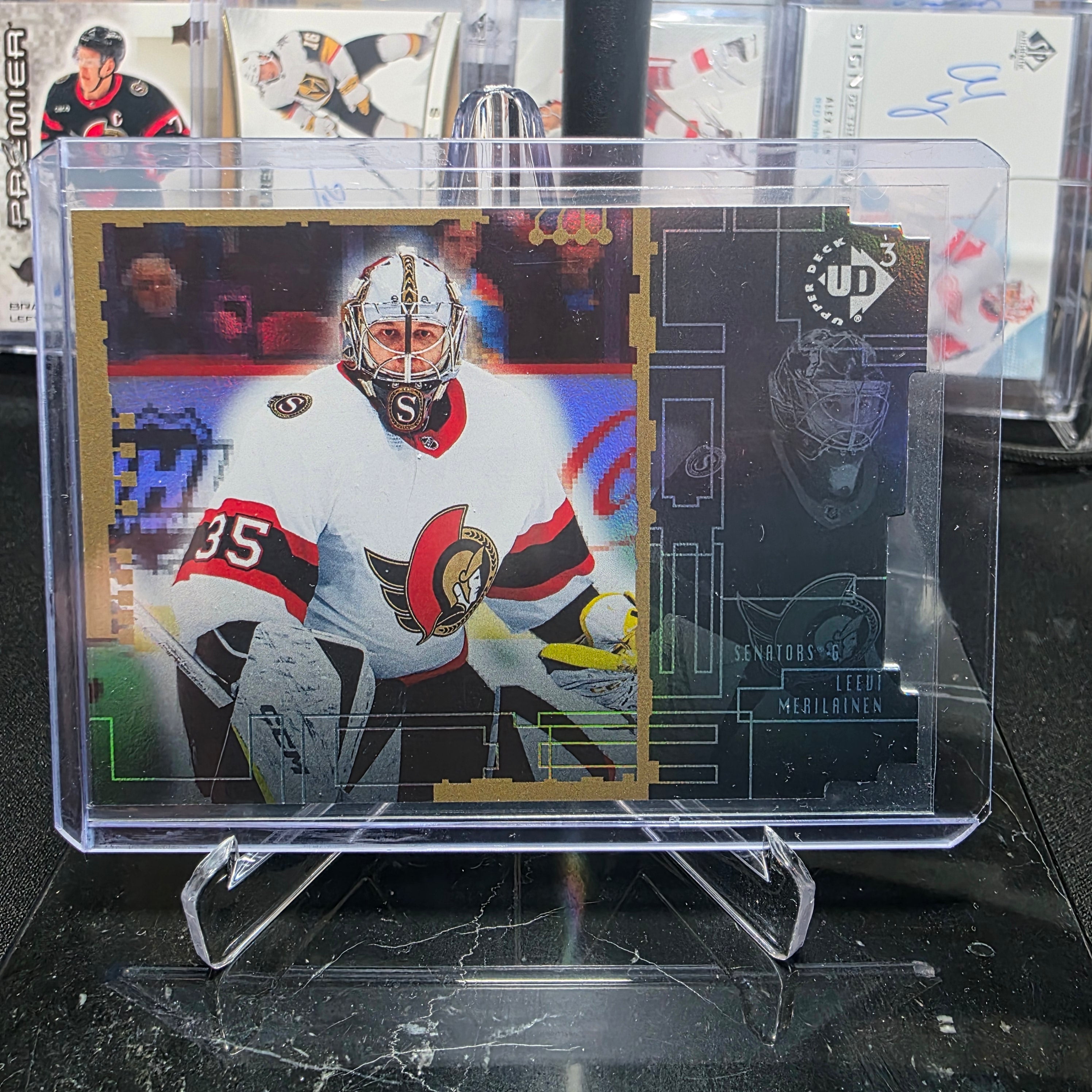 2023-24 Upper Deck Extended Series UD3 Technology UD3-6 Leevi Merilainen Ottawa Senators