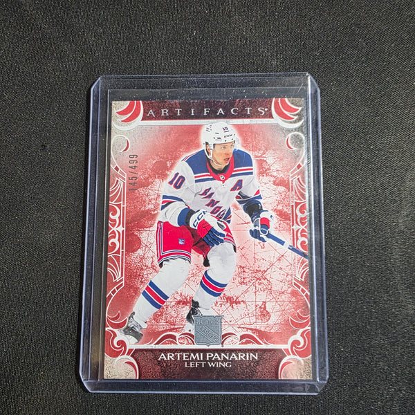2024-25 UD Artifacts Ruby #45 Artemi Panarin New York Rangers