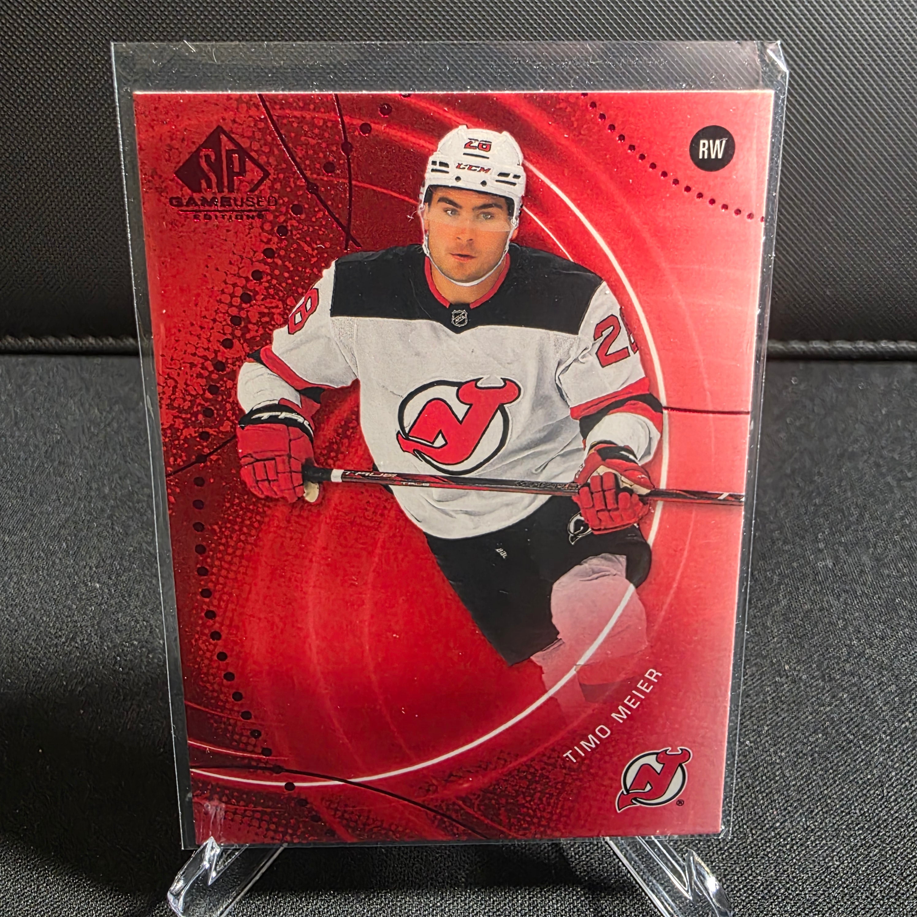 2025-26 SP Game Used Timo Meier Red 151 Devils
