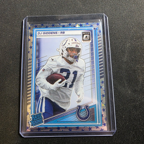 2025 DJ Giddens Donruss Optic Rated Rookie (#258) Stars Prizm (RC)