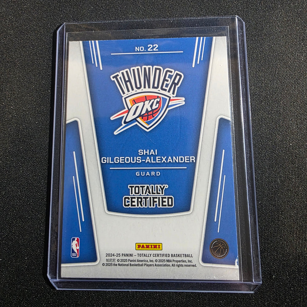 2024-25 Panini Totally Certified - The Mighty Shai Gilgeous-Alexander #22