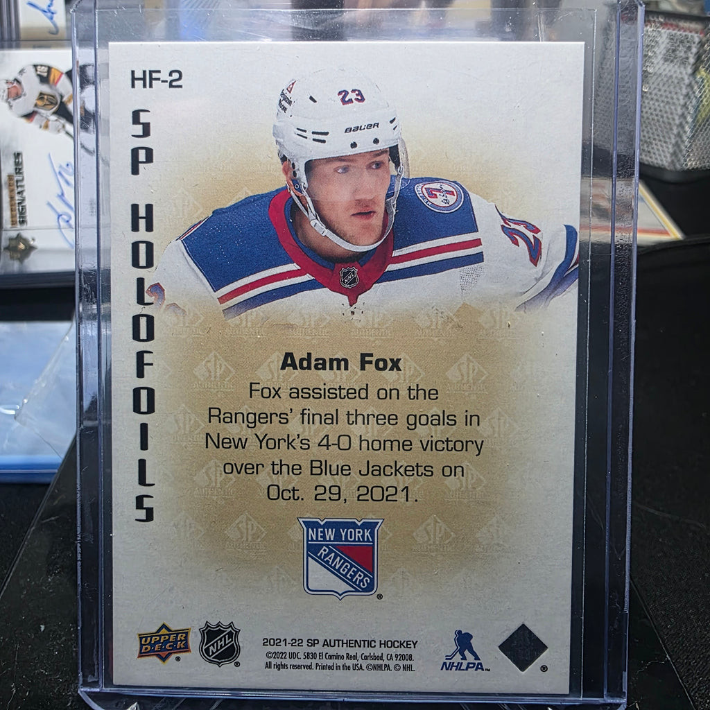 2021-22 SP Authentic Hockey Adam Fox SP Holofails #HF-2 (New York Rangers)