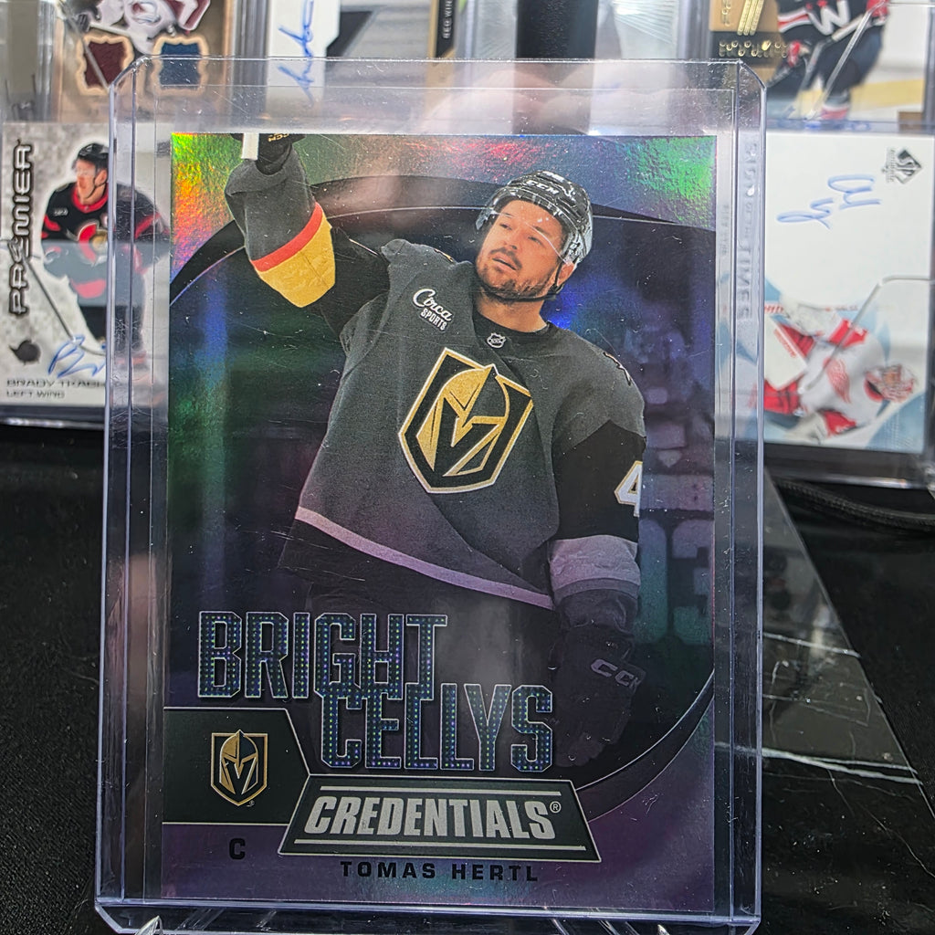 2025-26 Upper Deck Credentials Bright Cellys BC-25 Tomas Hertl Vegas Golden Knights