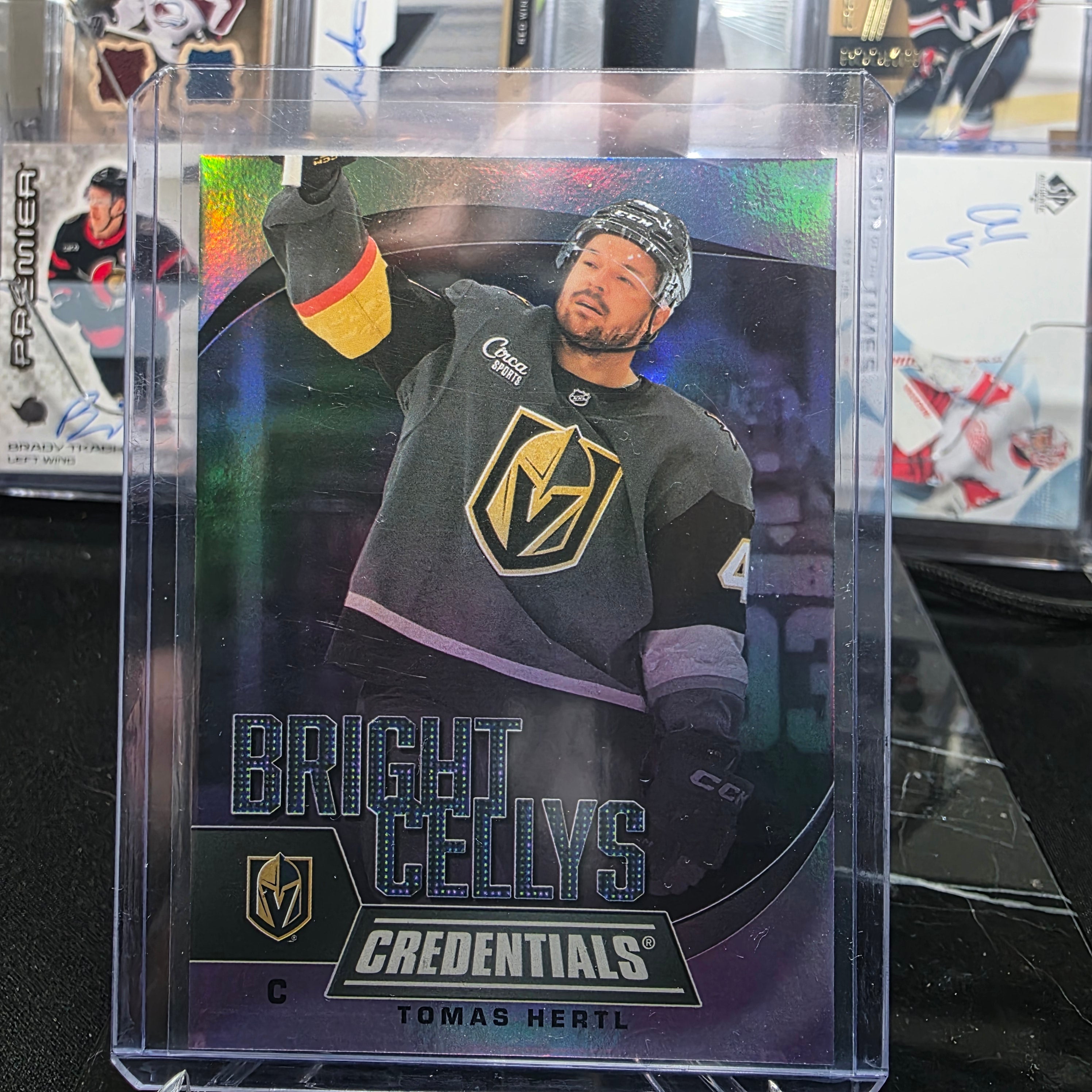 2025-26 Upper Deck Credentials Bright Cellys BC-25 Tomas Hertl Vegas Golden Knights