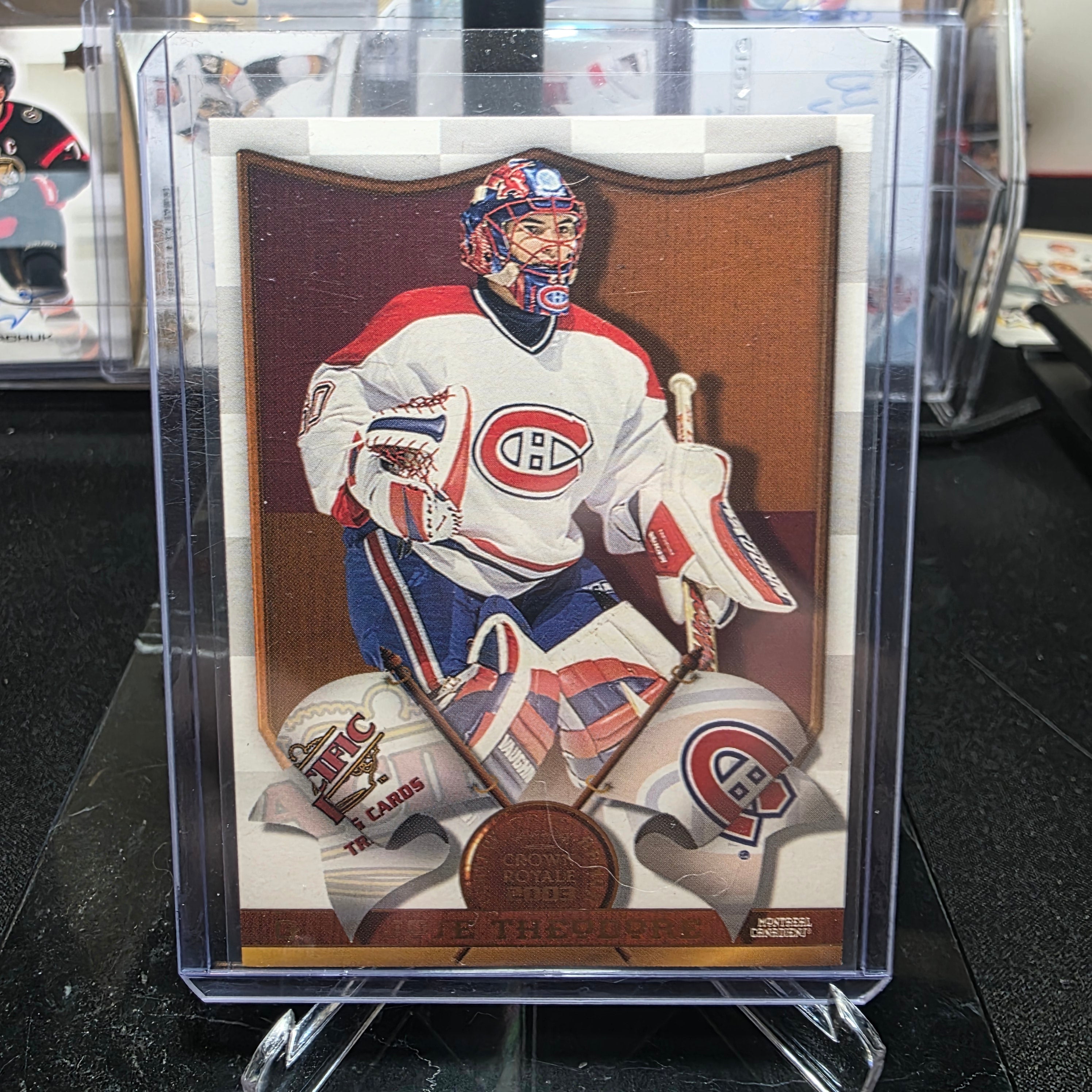 2002-03 Pacific Crown Royale 5 Coats of Armor Jose Theodore Montreal Canadiens