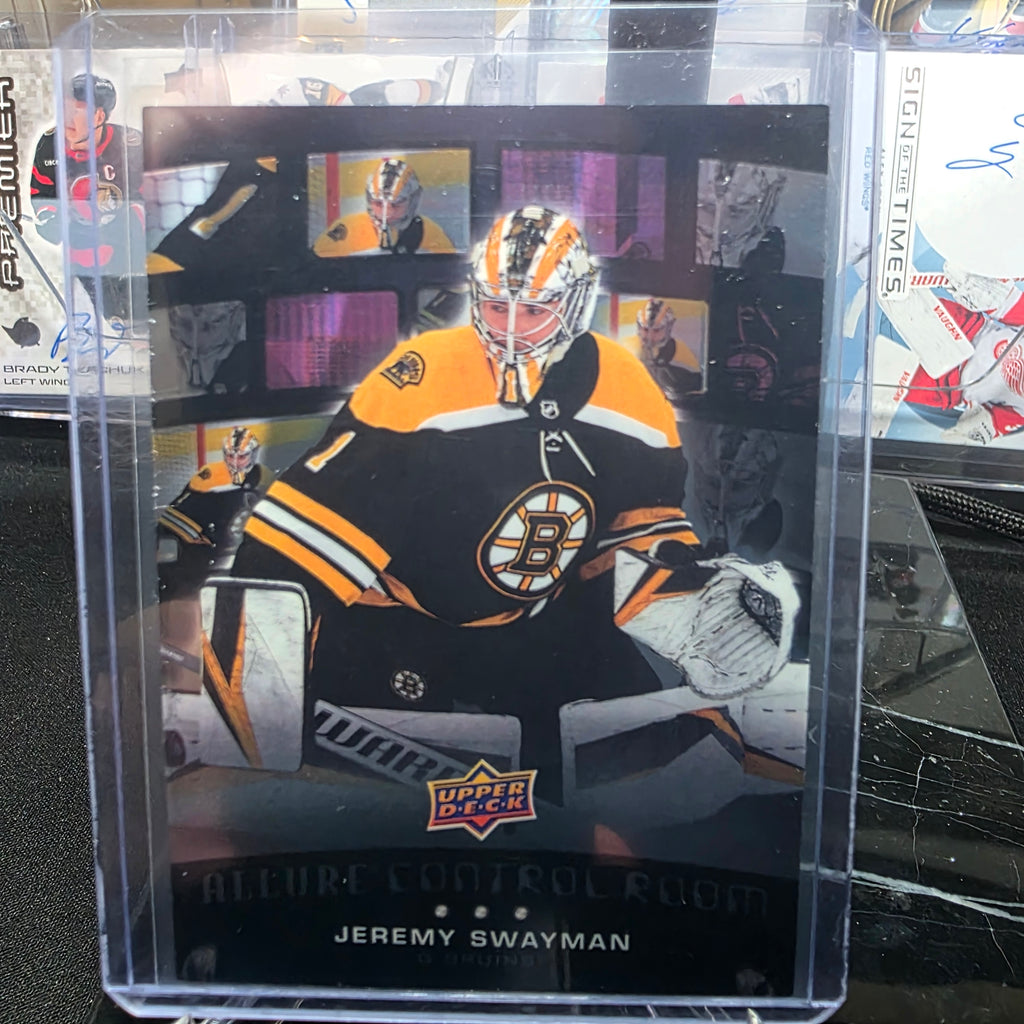 2021-22 Upper Deck Allure Jeremy Swayman #CR-13 Control Room Boston Bruins