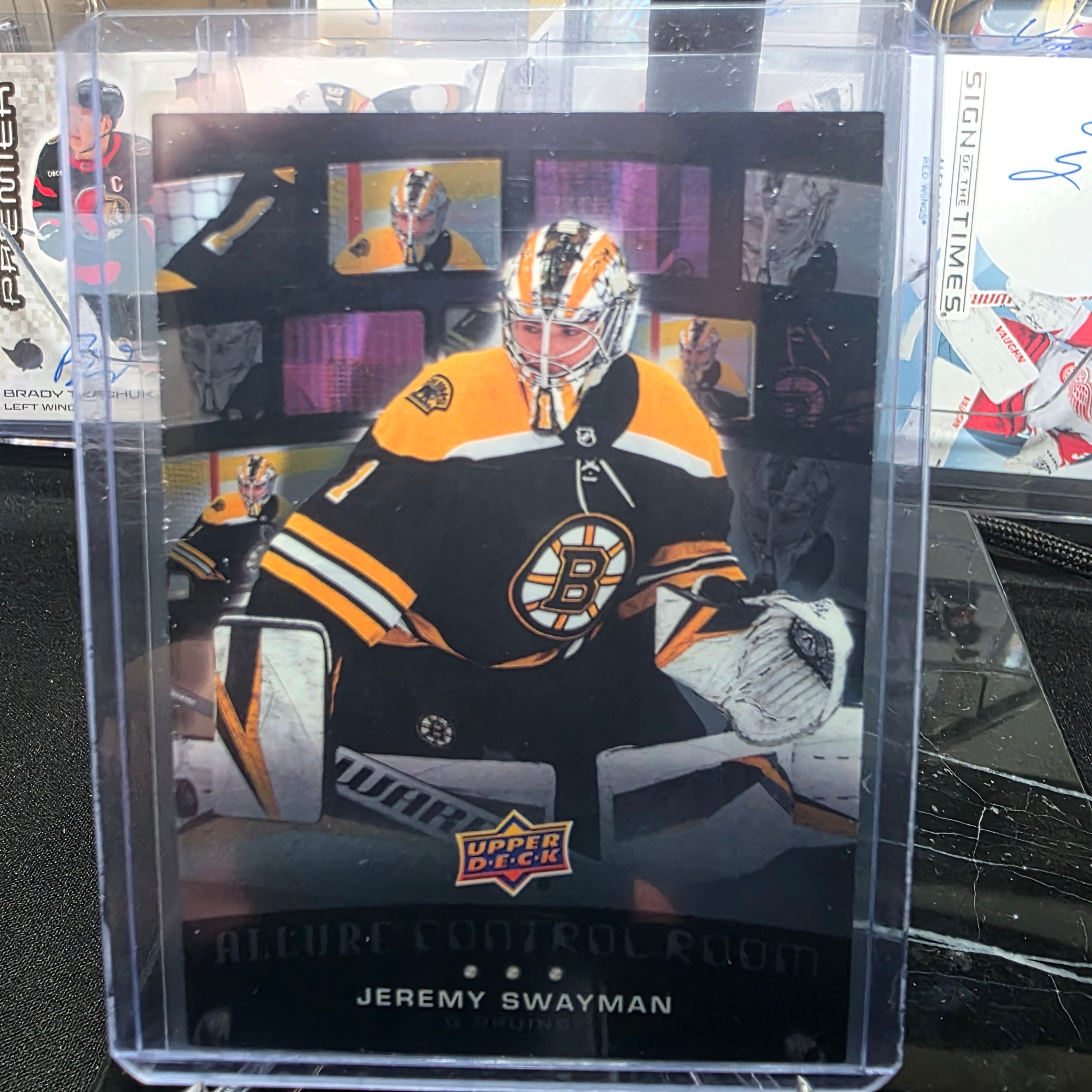 2021-22 Upper Deck Allure Jeremy Swayman #CR-13 Control Room Boston Bruins