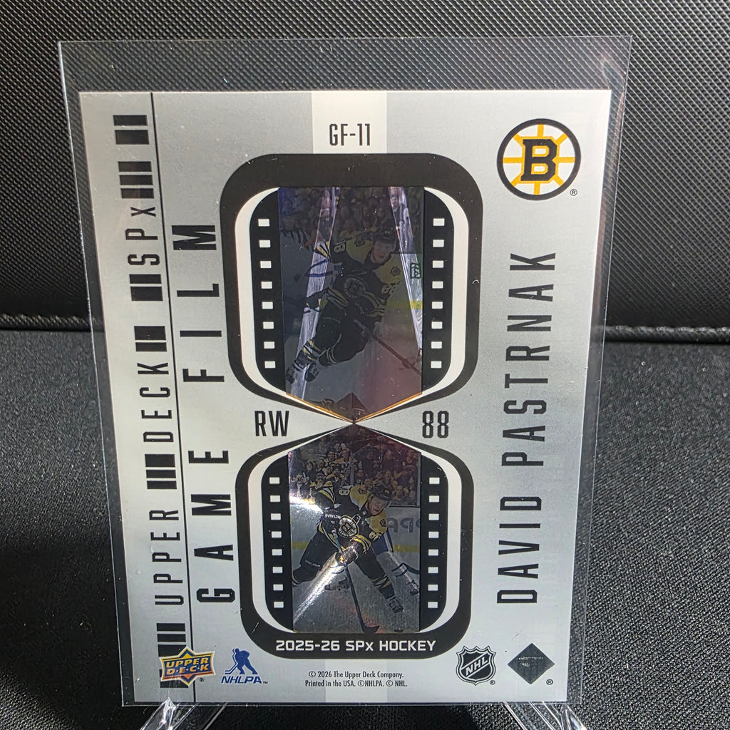 2025-26 Upper Deck SPx Game Film David Pastrnak GF-11 Bruins