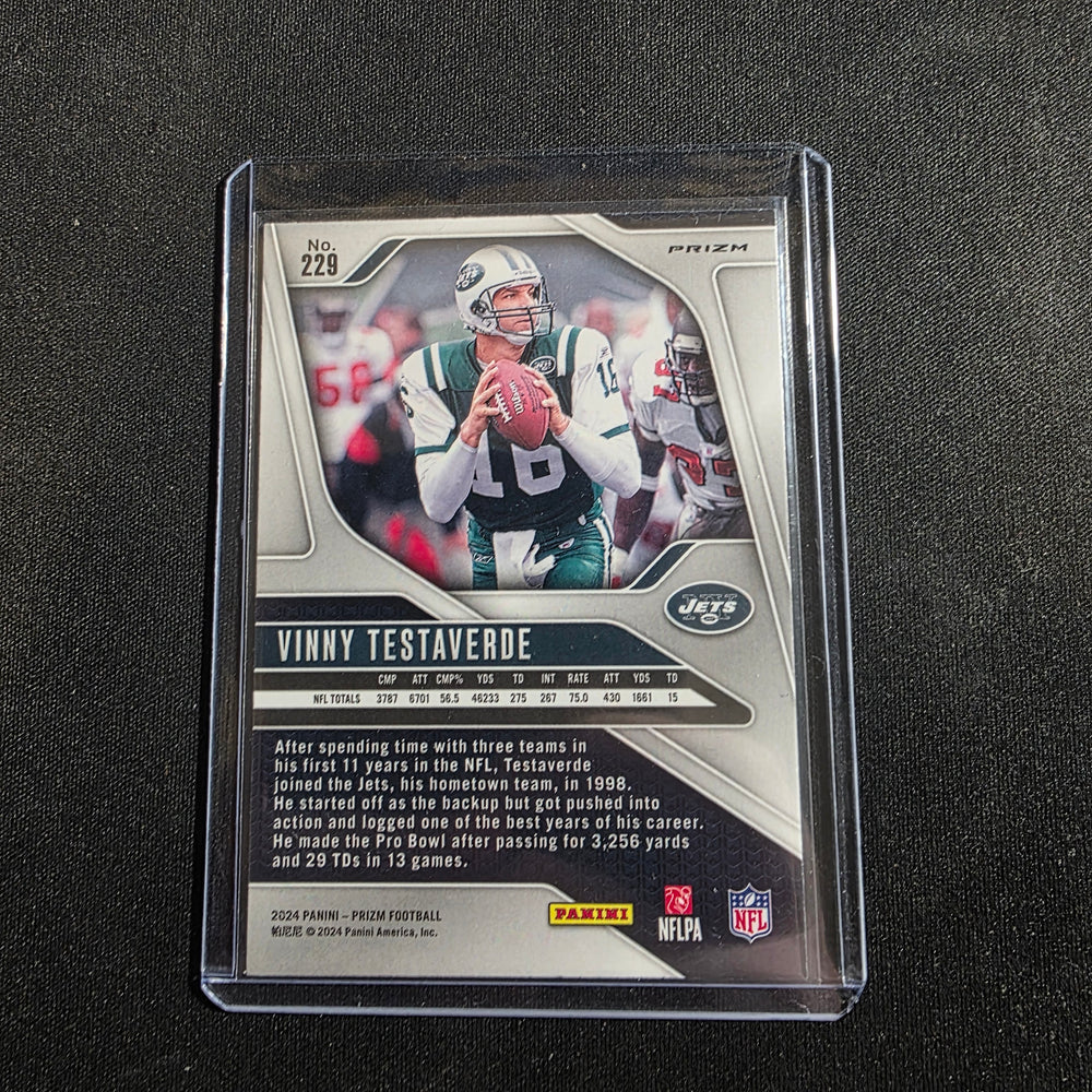 2024 Panini Prizm Football Orange Disco Vinny Testaverde #229