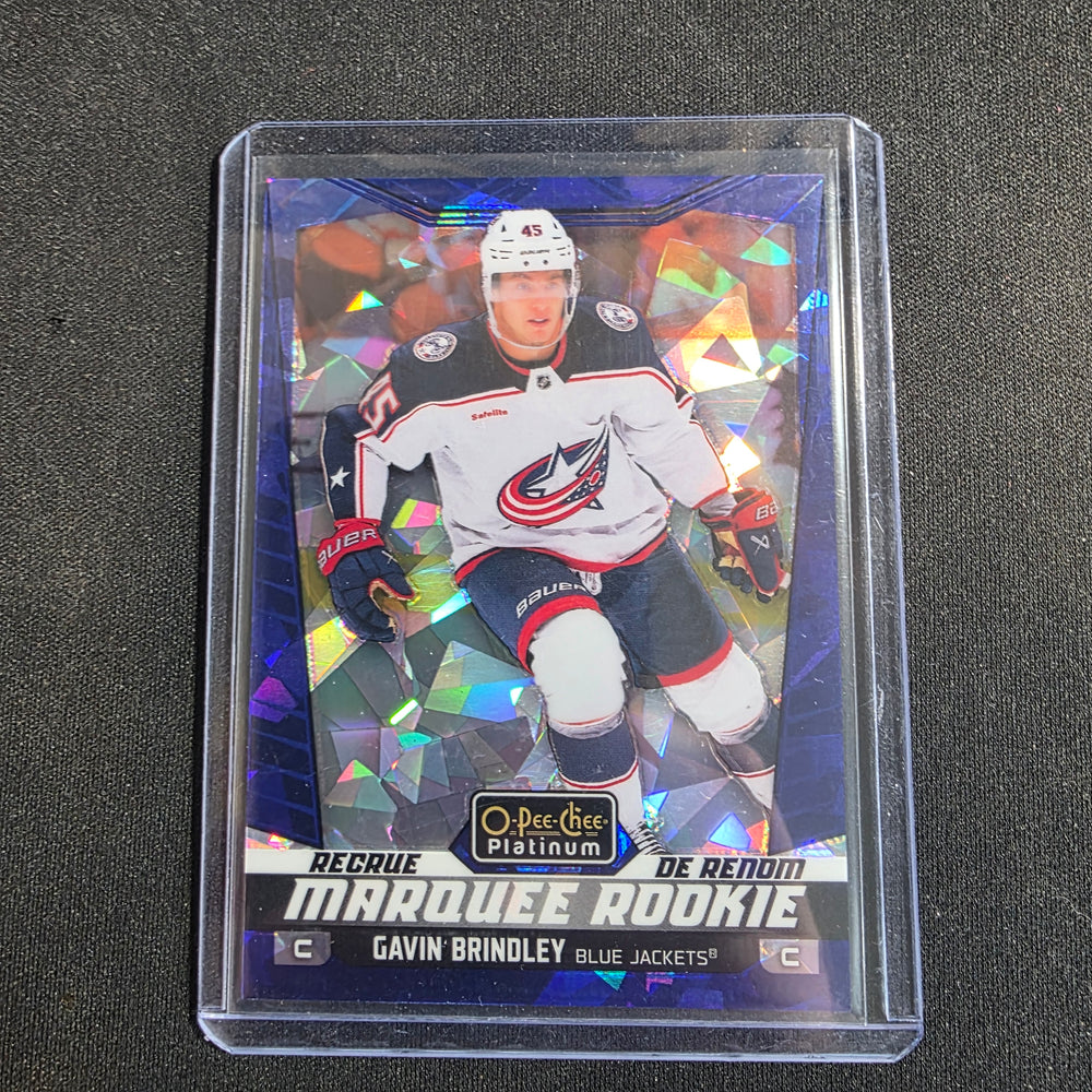 2024-25 O-Pee-Chee Platinum Marquee Rookie Blue Fragments Gavin Brindley 106/125 #229 RC