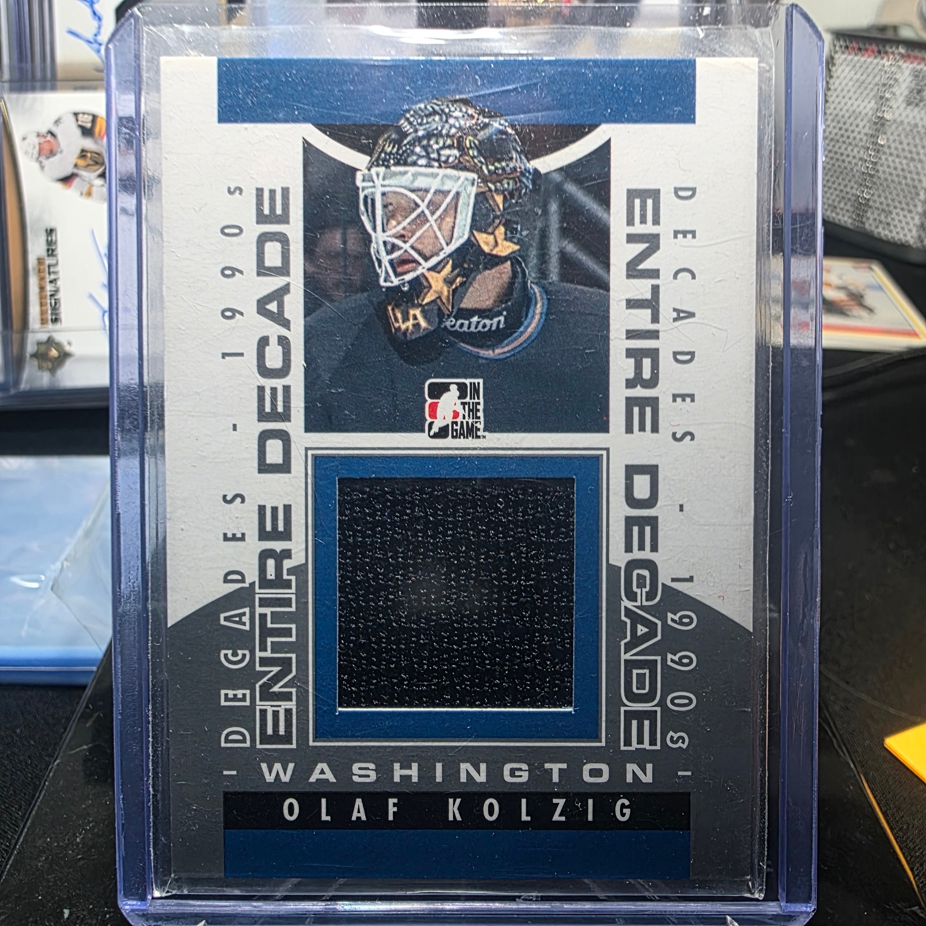 In The Game Decades 1990s Olaf Kolzig Game-Used Jersey Patch #ED-01 (Washington Capitals