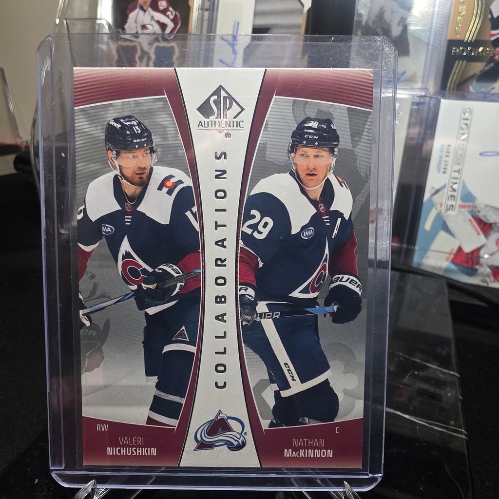 2025-26 SP Authentic Collaborations CLB-5 Valeri Nichushkin / Nathan MacKinnon Colorado Avalanche