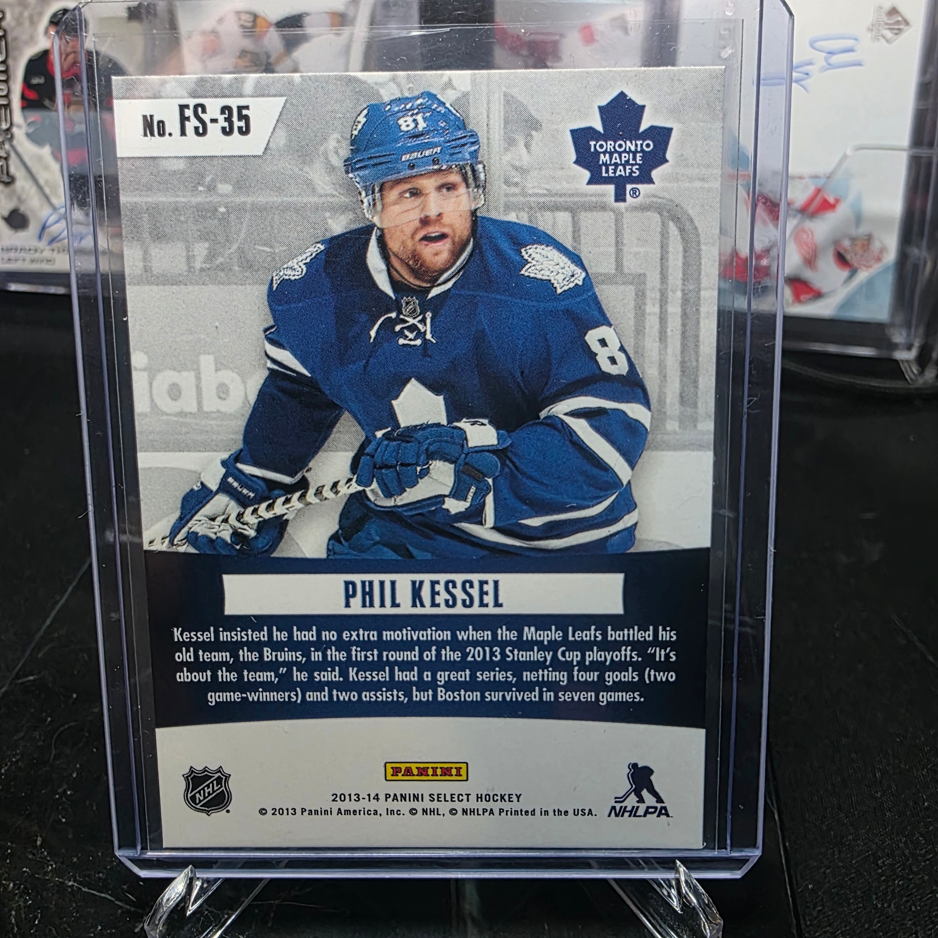 2013-14 Panini Select FS-35 Phil Kessel Fire on Ice Toronto Maple Leafs