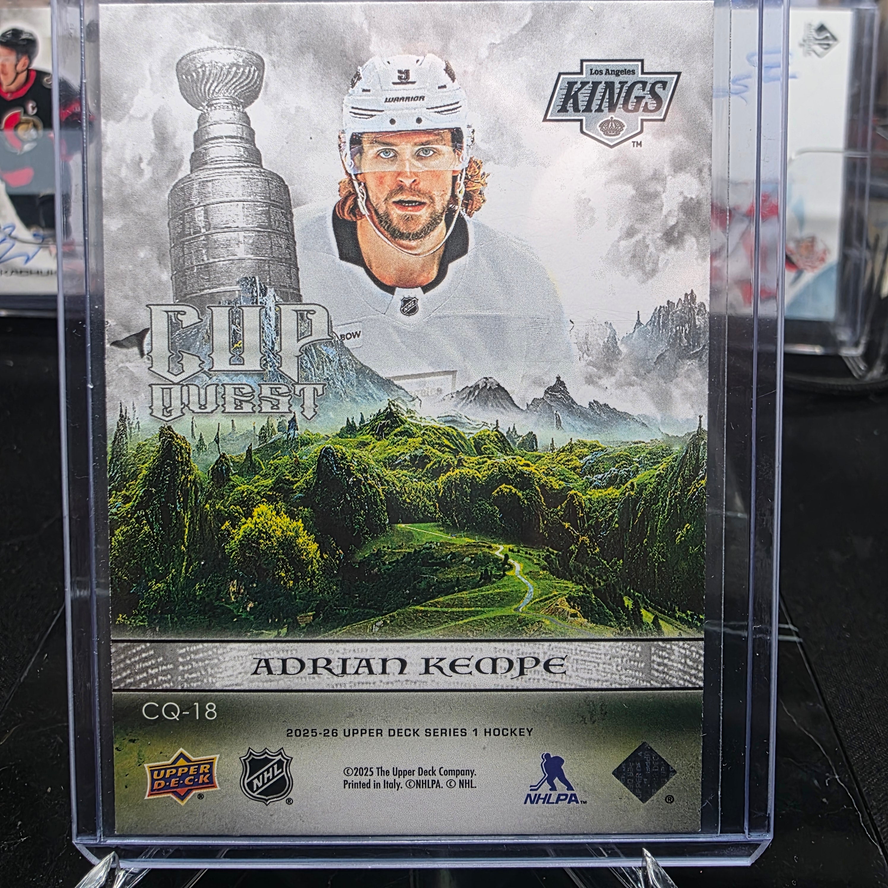 2025-26 Upper Deck Series 1 Cup Quest CQ-18 Adrian Kempe Los Angeles Kings