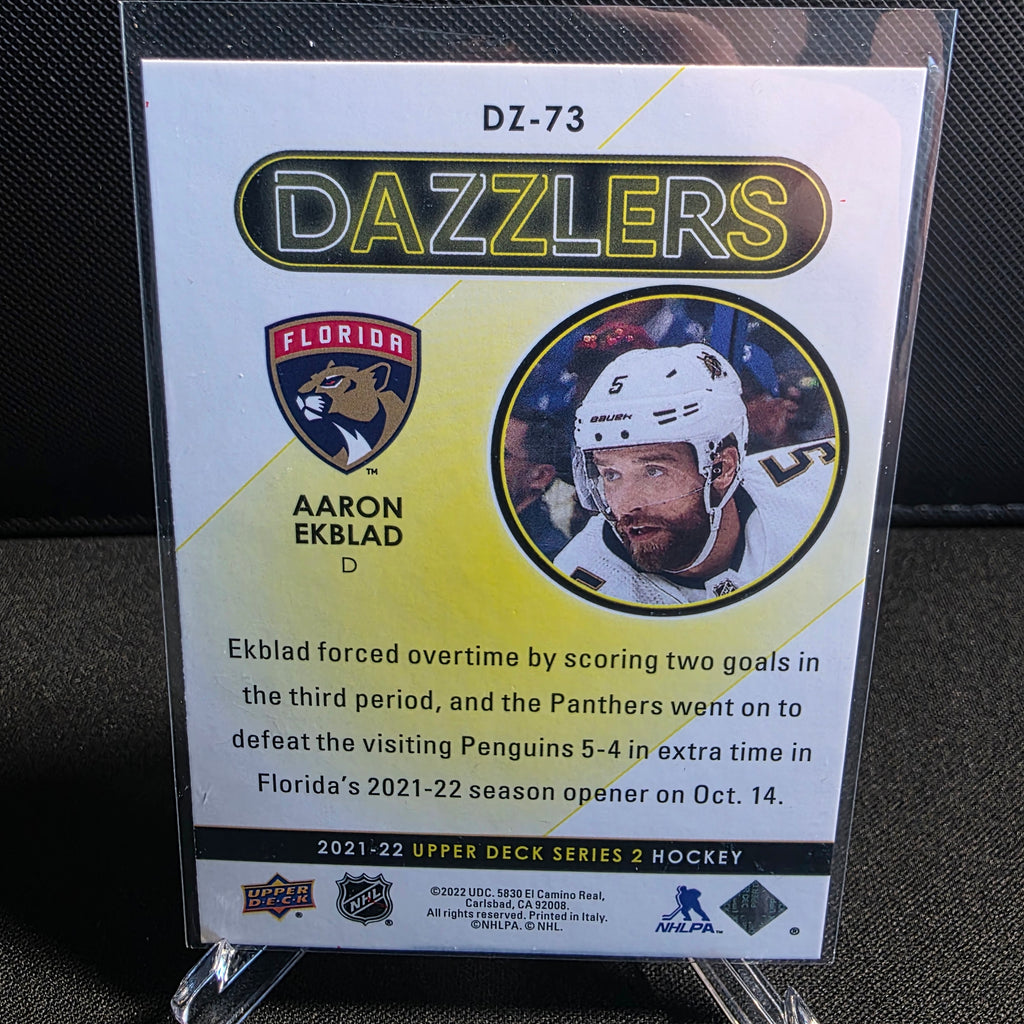 2021-22 Upper Deck Series 2 Dazzlers Red DZ-73 Aaron Ekblad Florida Panthers