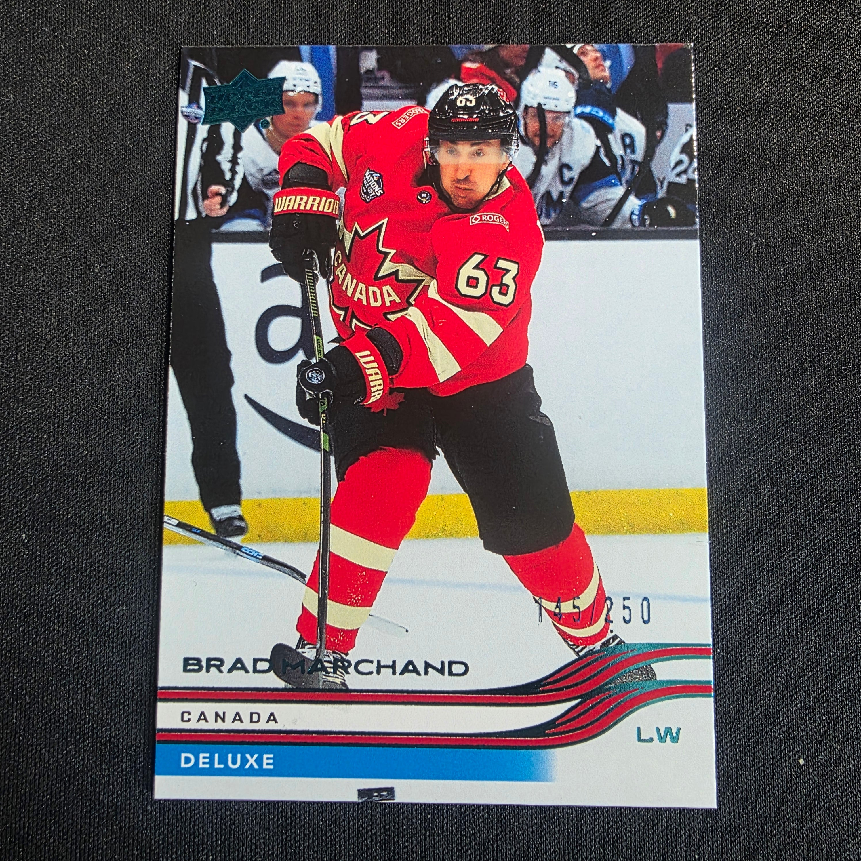 2025-26 UD Extended Brad Marchand 4 Nations Canada Deluxe 145/250 #649