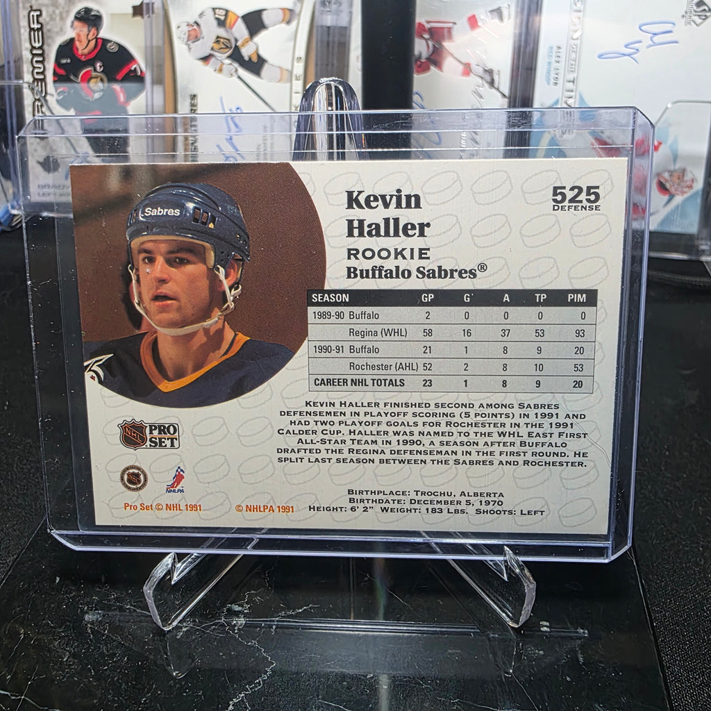 1991-92 Pro Set Kevin Haller #525 Rookie Buffalo Sabres