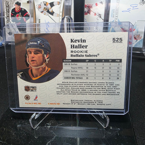 1991-92 Pro Set Kevin Haller #525 Rookie Buffalo Sabres
