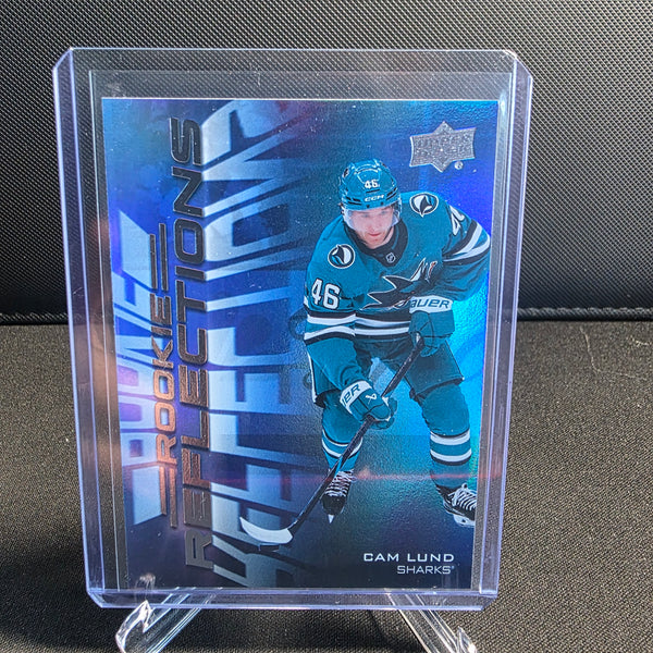 2025-26 Upper Deck Extended Series Rookie Reflections RR-27 Cam Lund Sharks