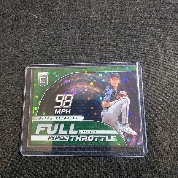 Panini 2023 Cam Caminiti Braves Full Throttle #5 Green Disco