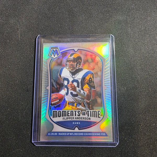 2024 Panini Mosaic - Moments in Time Willie "Flipper" Anderson #8 Silver Prizm